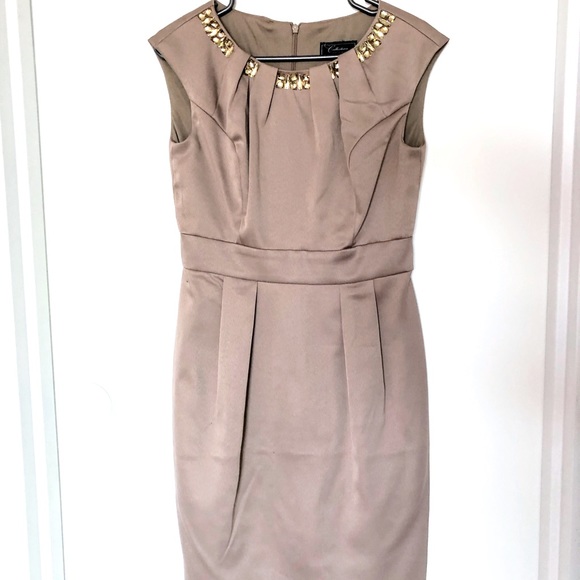 dressbarn Dresses & Skirts - Champagne Bronze Dress Size 6